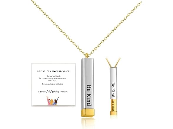 DIOWUS Be Kind Of A B Necklaces