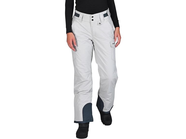 Arctix Women's Snow Sports Insulated Cargo Pants, Quiet Grey, Small Tall