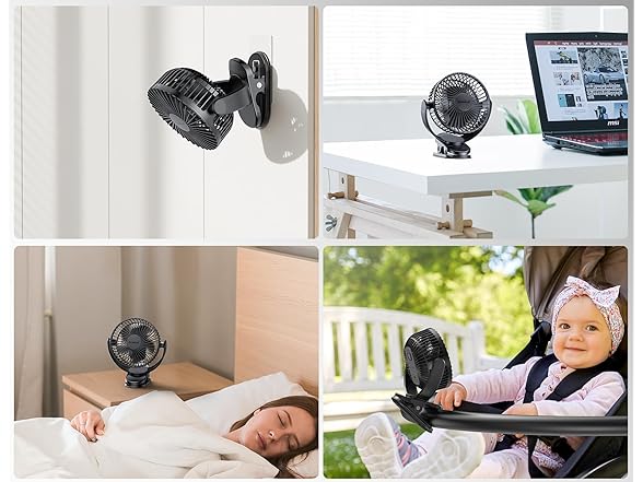 Svinkal Personal Clip on Fan Battery