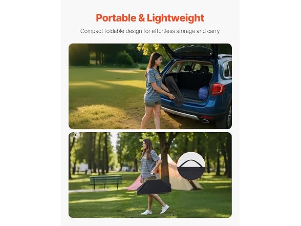 Folding Camping Table, Outdoor Portable Side