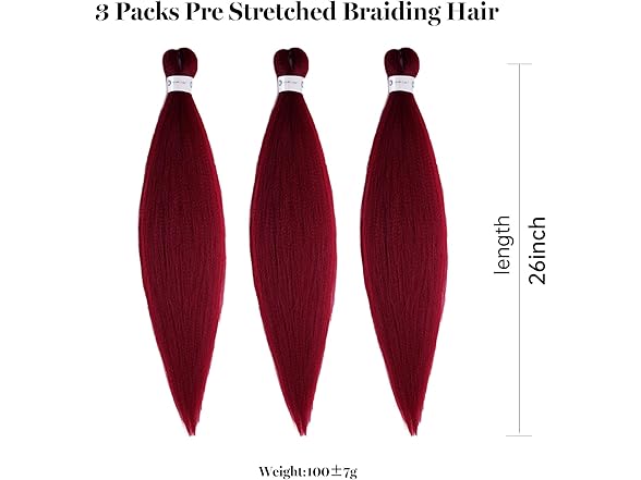 3 Pack Braiding Hair Extension