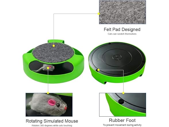 Kole KI-OC992 Cat Scratch Pad Spinning Toy