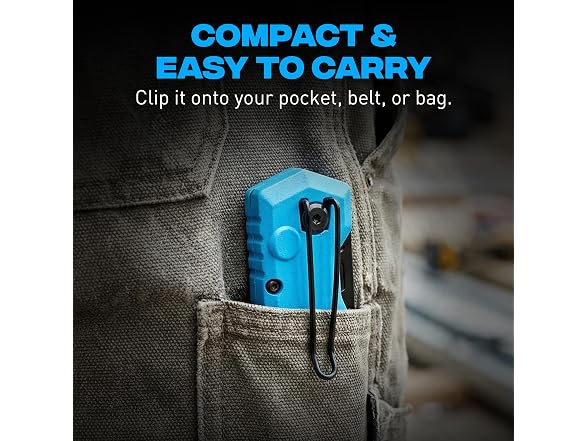OX Pro Folding Utility Knife - One-Handed, Belt Clip, Wire Stripper