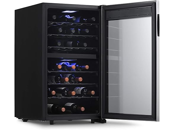 Newair Freestanding Dual Zone Wine Fridge - 43 Bottles