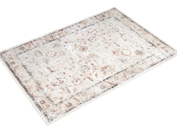 Superior 10'x14' Distressed Medallion Border Rug