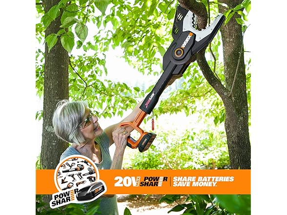Worx 20V JawSaw Cordless Chainsaw Power Share