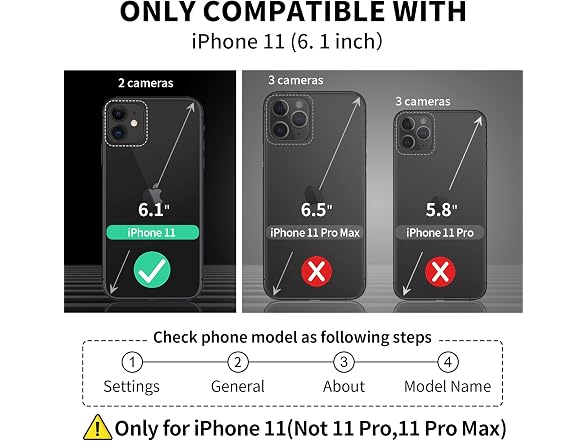 HOGGU Compatible for iPhone 11 Case