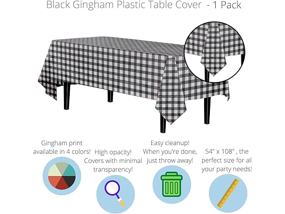 Exquisite Black Gingham Checkerboard