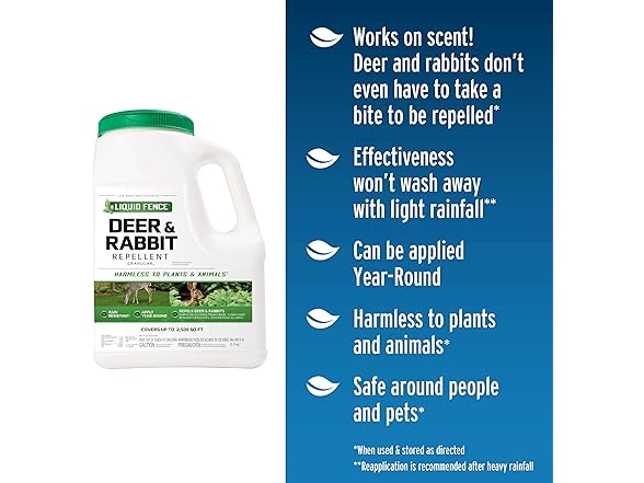 Liquid Fence Deer And Rabbit Repellent Granular 5 Pounds