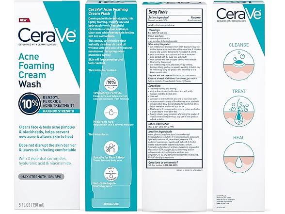 CeraVe Acne Foaming Cream Wash