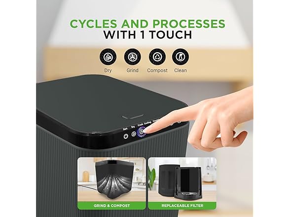 Nutrichef 3L Electric Kitchen Composter