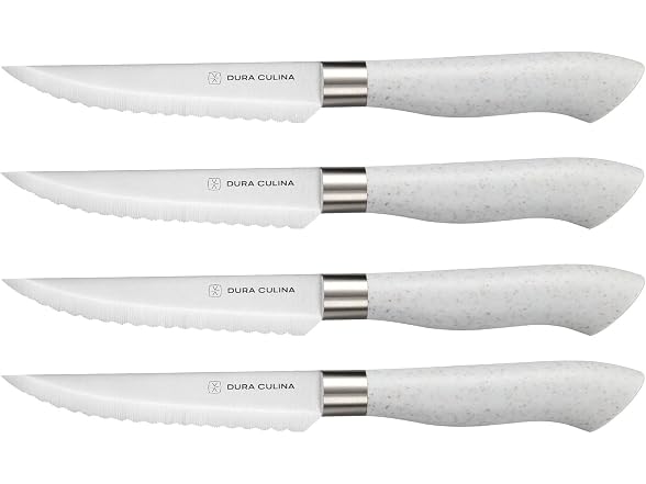 Eco-Friendly 8Pc Micro Serrated Steak Knife Set