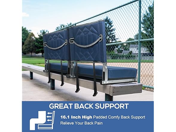 Stadium Seats Bleachers with Back Support