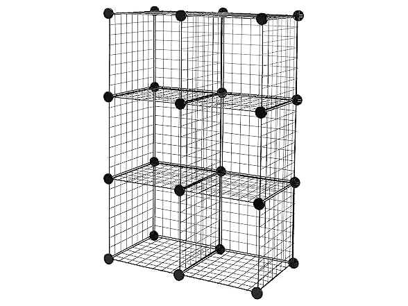 Amazon Basics Cube Wire Grid Stackable Storage