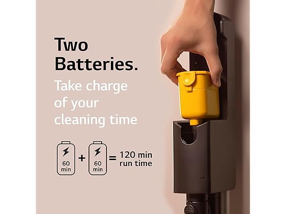 LG 2-Battery CordZero Stick Vacuum