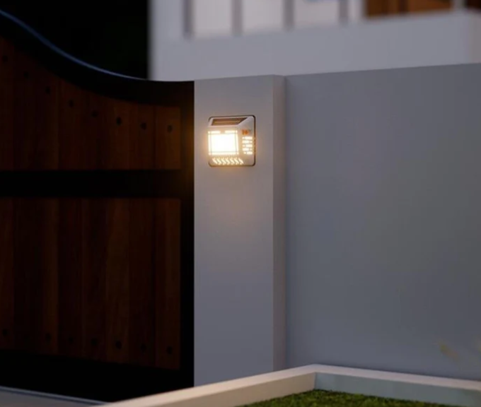 Solar LED Address Sign, White - Gallery 20