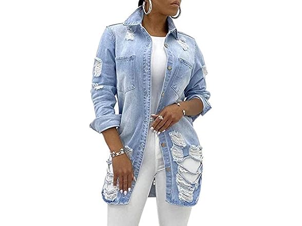 Tanming Women (M) Casual Lapel Slim Windbreaker
