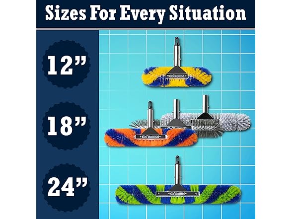 Blue Wave GoRound 360 Pro Pool Brush 18 inches