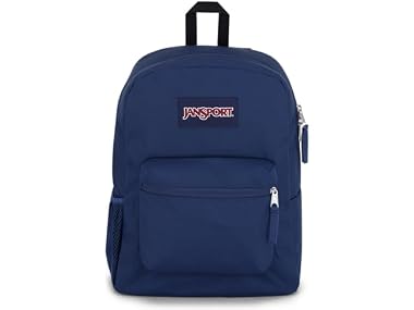 $18.99 JanSport Cross Town Navy Backpack dealfomo
