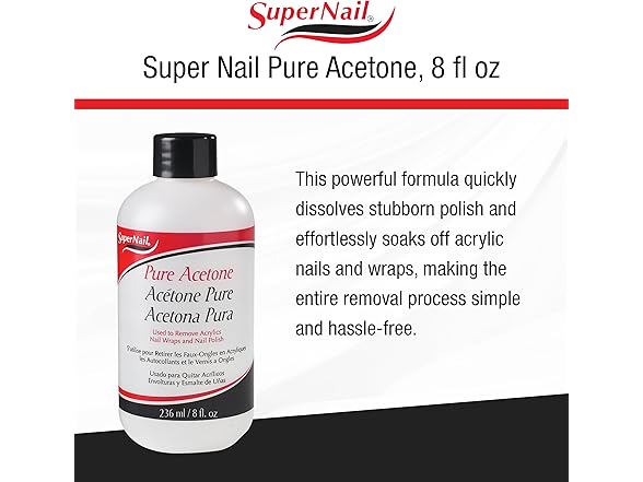 Supernail Pure Acetone Nail Polish Remover