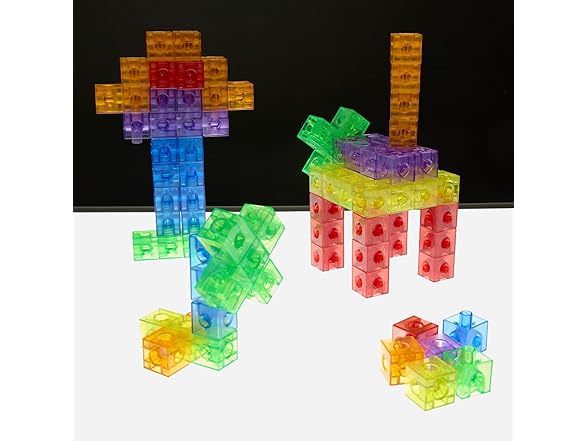 Excellerations Translucent Linking Cubes - 200 Pieces
