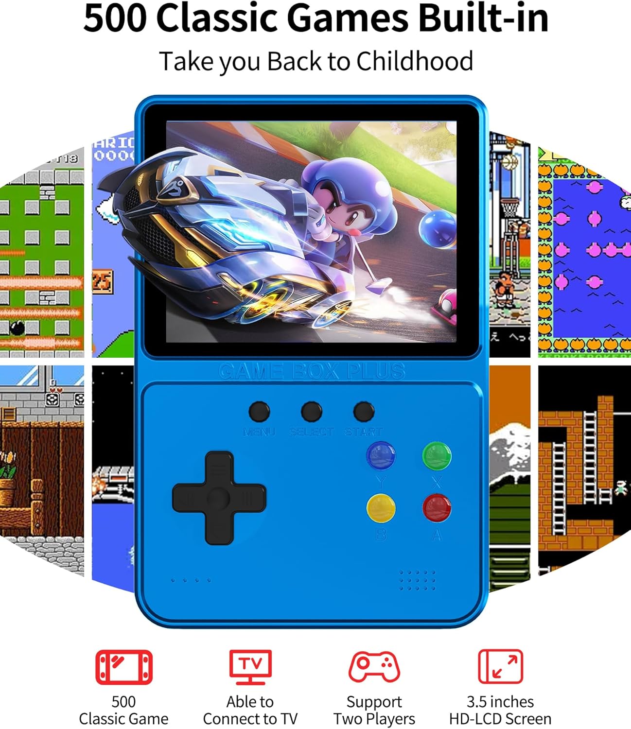 Retro Handheld Game Console 500 Games - Gallery 11