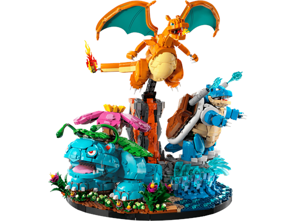 LEGO 72153 Pokemon Venusaur, Charizard and Blastoise