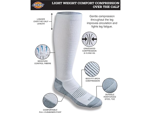 Dickies Mens Compression Socks