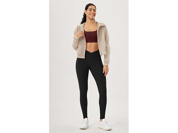 Ododos Women (L) Cross Waist Leggings