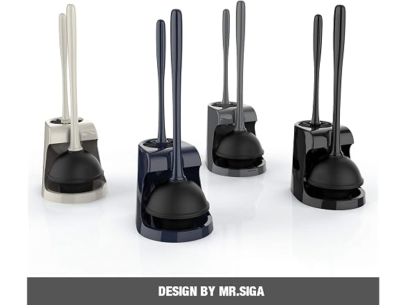 MR.SIGA Toilet Plunger and Bowl Brush Combo