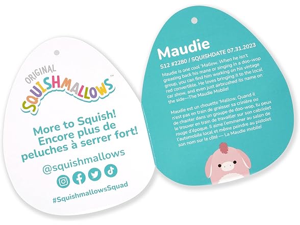 Squishmallows Original 12-Inch Maudie Pink Donkey