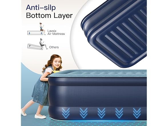 Lavisx air mattress with Built in Pump