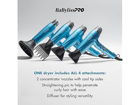 BaBylissPRO Hair Dryer, Nano Titanium 
