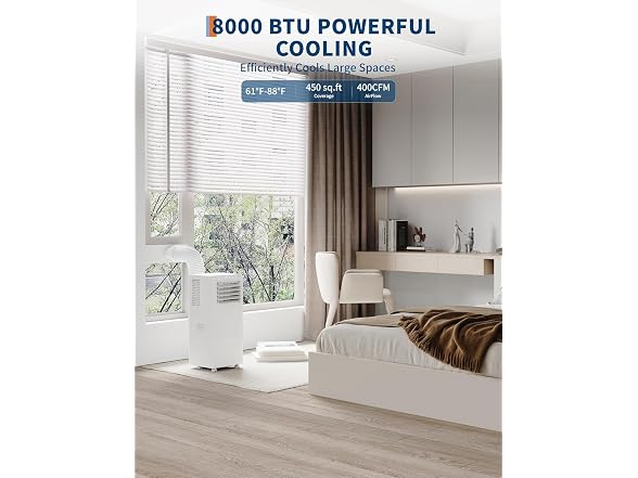 KYBOLT 8000 BTU Portable Air Conditioner - 3-in
