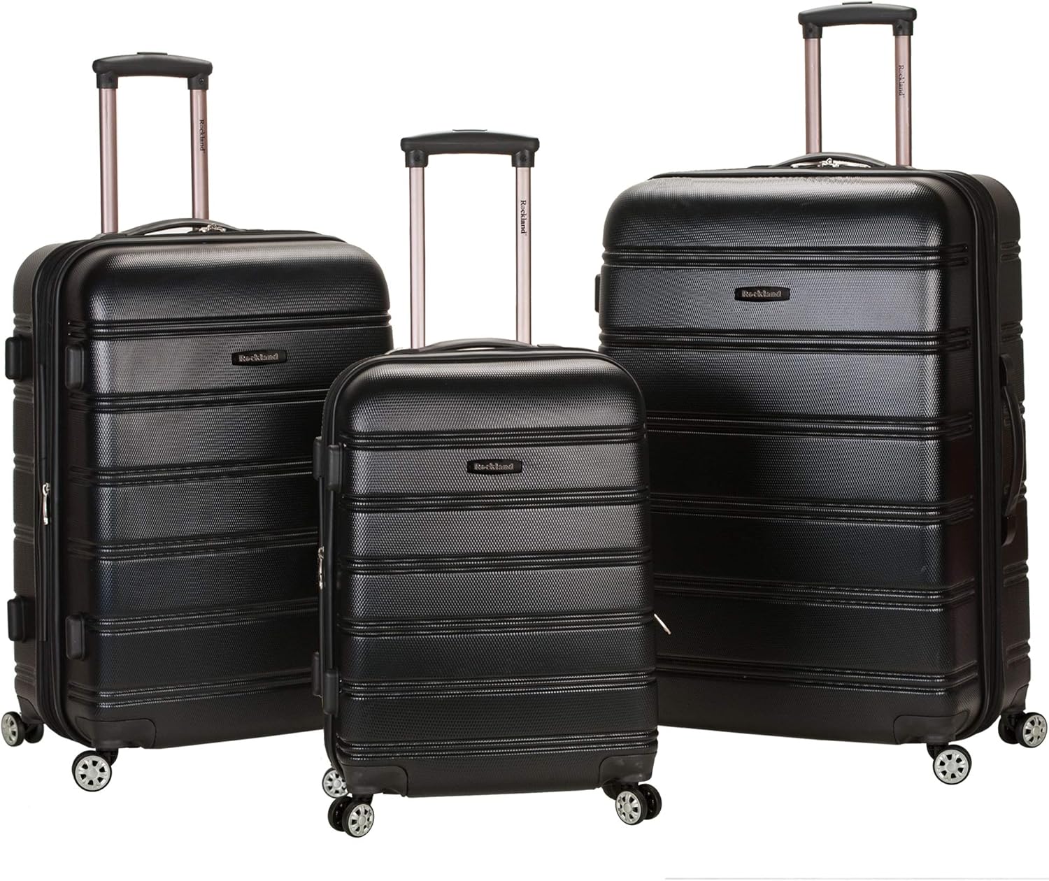 Rockland Melbourne Hardside 3 Piece Spinner Luggage Set - Gallery 9