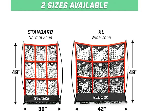 GoSports 9 Pocket Pitching Strike Zone Target Net