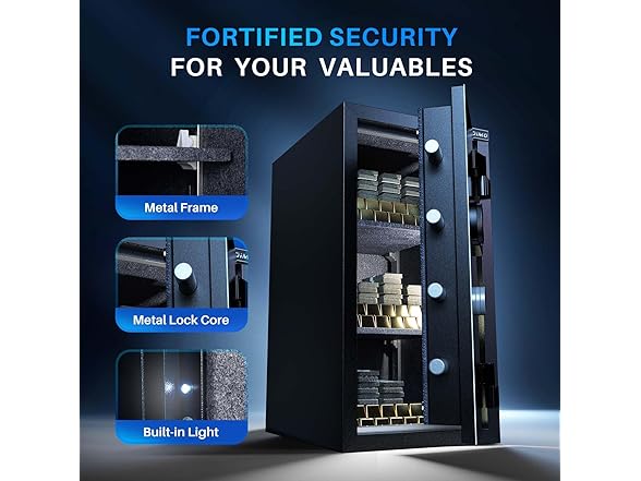 ADIMO Heavy-Duty Fireproof Safe Box 3.47 Cu. Ft.