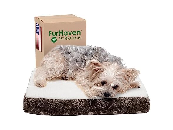 Furhaven Cooling Gel Bed for Small Dogs