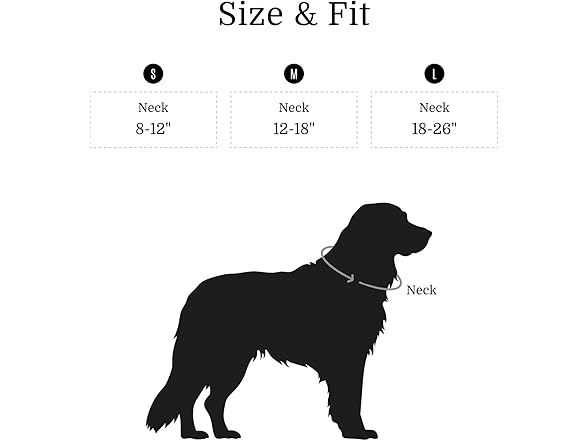 Fei & Eve Classic Dog Collar, 900D, Heavy Duty Adjustable S