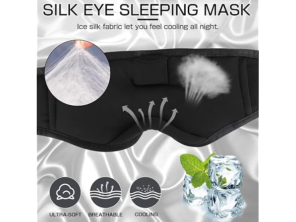 LC-dolida Silk Sleep Mask Headphones
