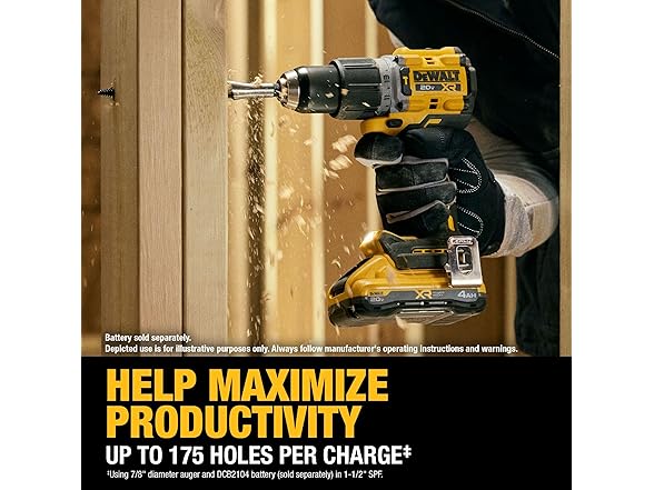 DEWALT DCD806B 20V MAX XR Brushless 1/2in Hammer Drill