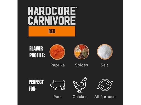 Hardcore Carnivore Red: All Purpose Seasoning
