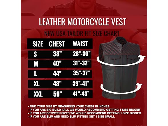 Jackets 4 Bikes SOA Men's Motorcycle Vest, Ve