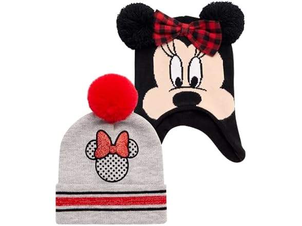Disney Minnie Mouse 2-Piece Beanie Set