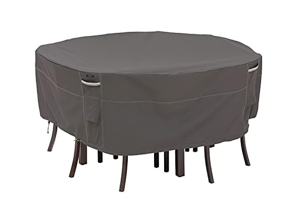 Water-Resistant 70 Inch Round Patio Table & Chair Set Cover
