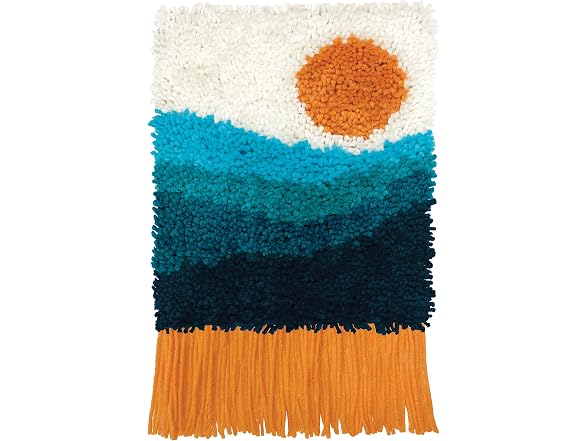 Dimensions Colorful Sunset Beginner Latch Hook Kit