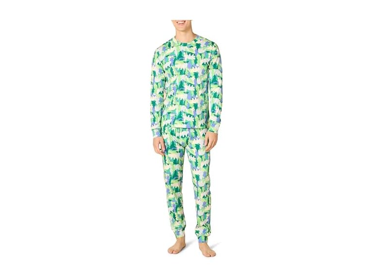 Amazon Essentials Men's Knit Pajama Set, Holiday Bear, XX-Large