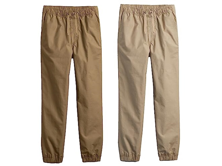 2PK Boy's Classic Stretch Twill Joggers