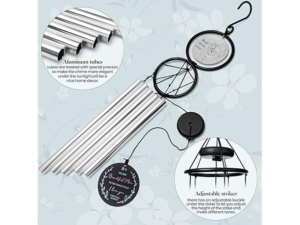 36" Wind Chimes, Mom Gift