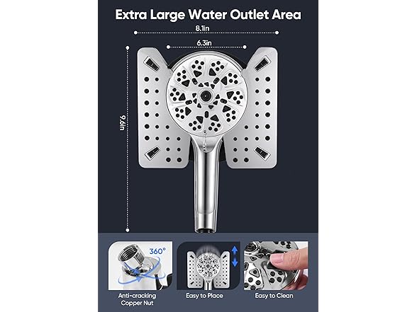 Liyelonda 2-IN-1 Shower Head